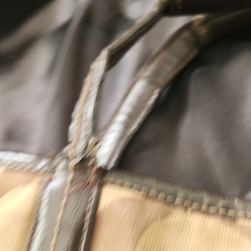 Coach Tan Signature Fold Over Tote - Picture 6 of 12